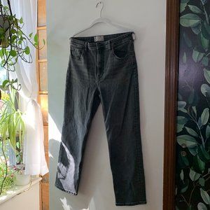 Everlane High Rise Straight Grey Jeans